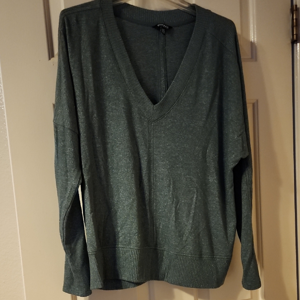 Buffalo David Bitton Teal V-Neck Sweater